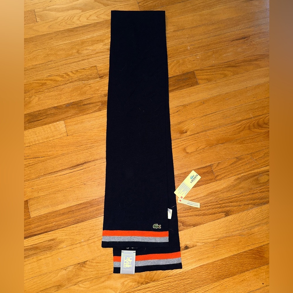 Dark Blue Lacoste Scarf